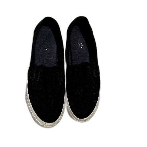 Ladies SPERRY Slip On Sneakers 6.5 Black - Picture 2 of 4